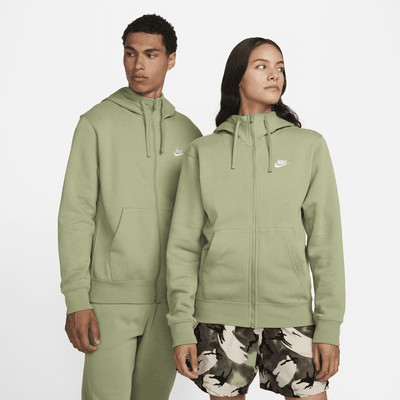 Худи Nike Sportswear Club Fleece, цвет Oil Green/Oil Green/White