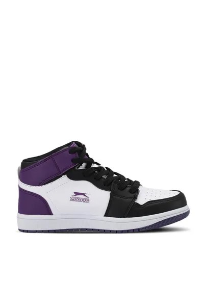 LABOR HIGH Sneaker Женская обувь Белый/Фиолетовый SLAZENGER