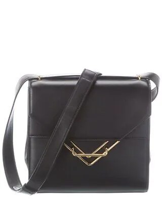 Женская кожаная сумка через плечо Bottega Veneta The Clip, черная, Ns