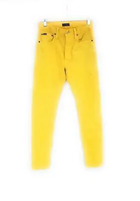 Женские узкие брюки с высокой посадкой Polo Ralph Lauren The Callen, желтые, 26 лет