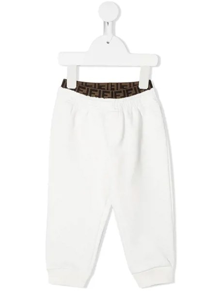 Fendi Kids спортивные брюки с логотипом FF