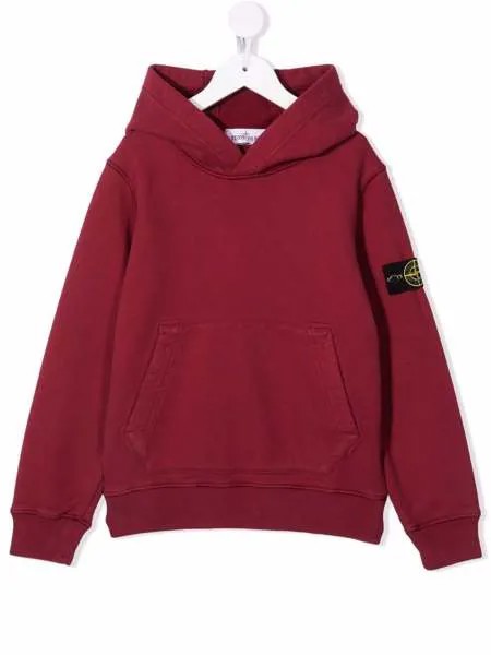 Stone Island Junior худи с нашивкой-логотипом
