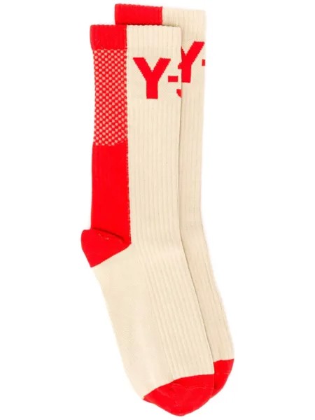 Y-3 носки в стиле колор-блок с логотипом