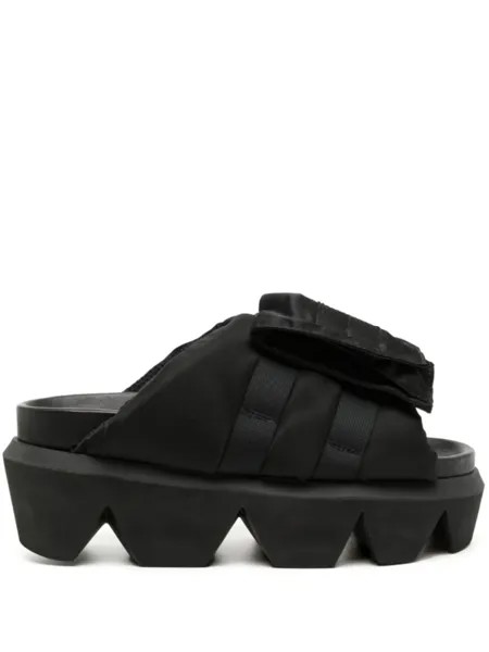 Шлепанцы из искусственной кожи sacai, черный