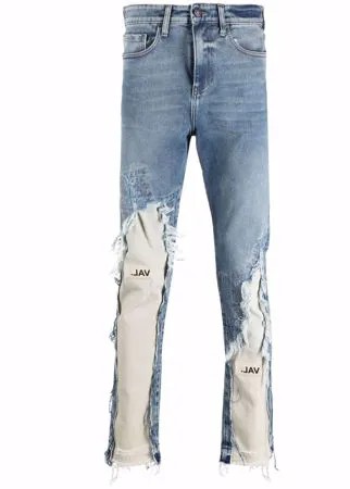 VAL KRISTOPHER узкие джинсы с прорезями