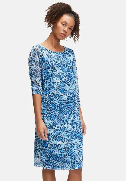 Платье-футляр CASUAL-MIT 3/4 ARM Cartoon, цвет weiß blau