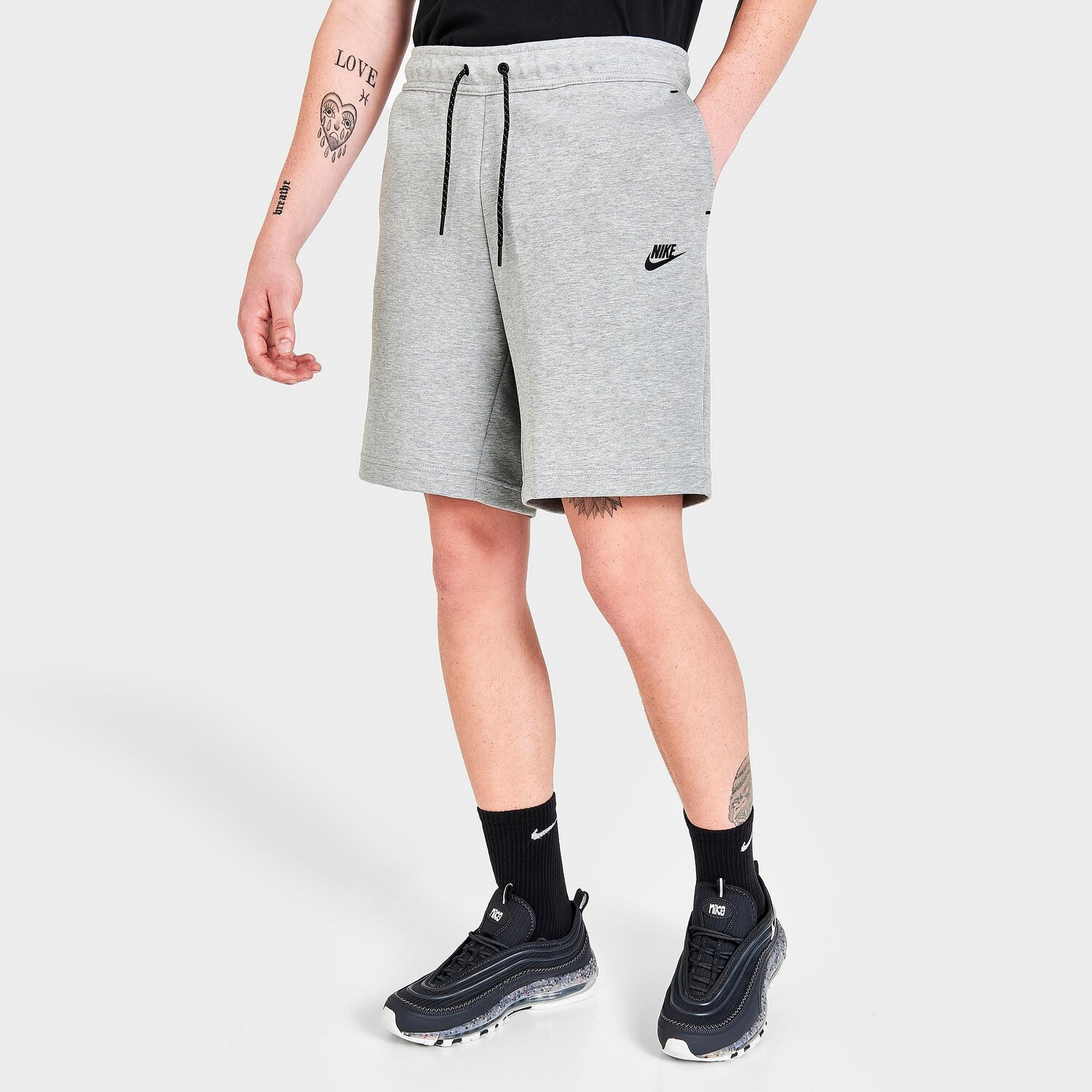 Мужские шорты Nike Sportswear Tech Fleece, серый