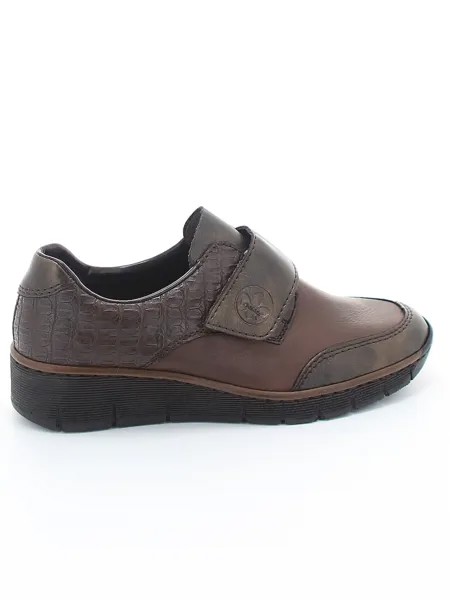 Туфли Rieker женские демисезонные, размер 38, цвет коричневый, артикул 53750-25
