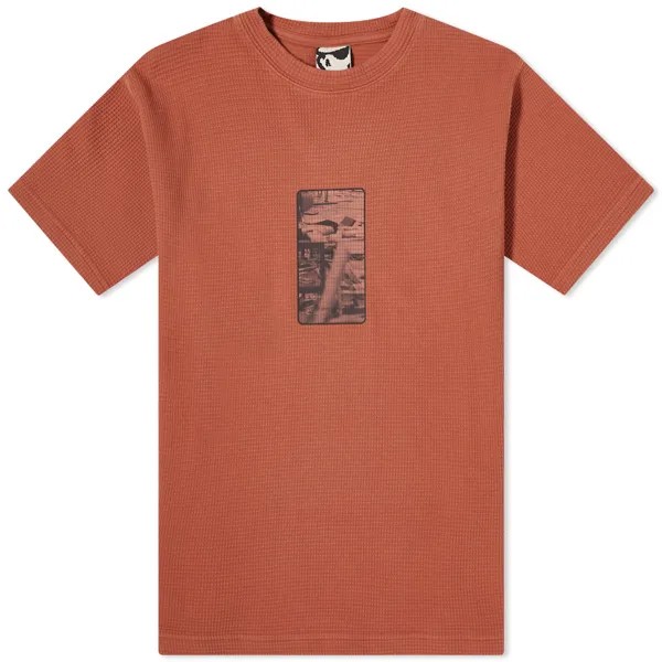 Футболка Gr10K Heavy Waffle Tee, цвет Upupa Red