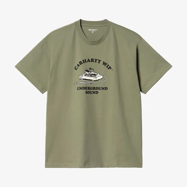 Футболка S/S Underground Sound T-Shirt 'Dollar Green' Carhartt WIP, зеленый