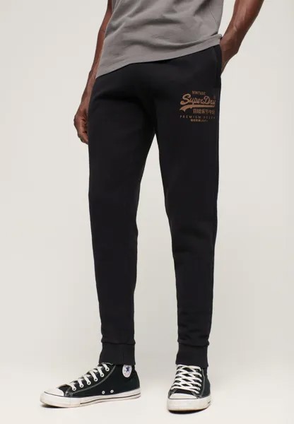 Спортивные брюки CLASSIC VINTAGE LOGO HERITAGE JOGGERS Superdry, черный