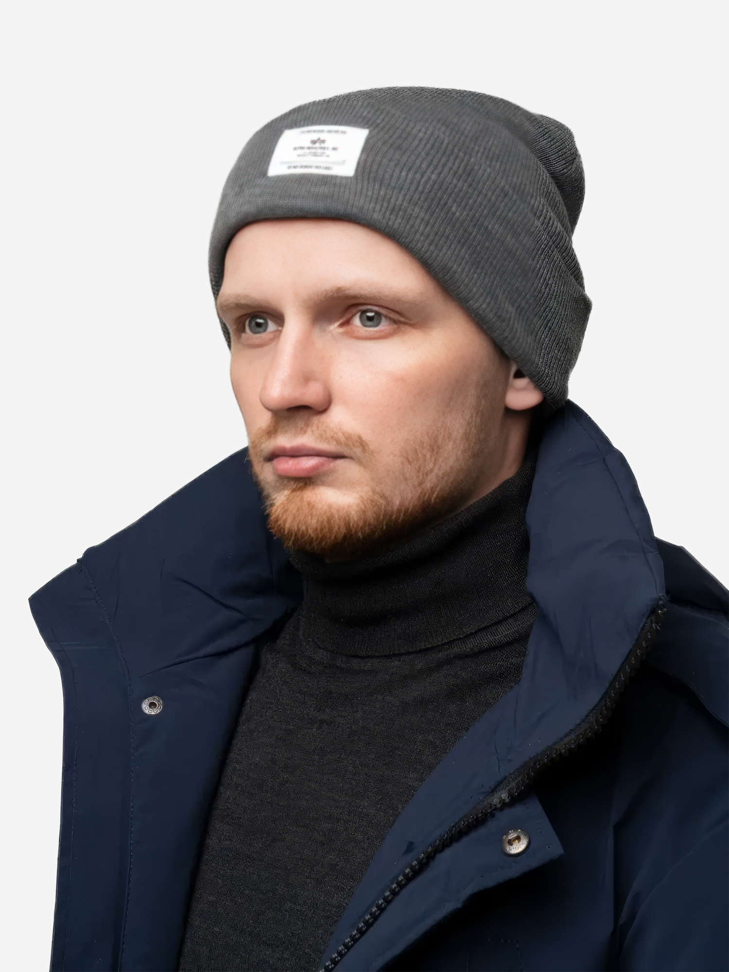 Шапка Essential Beanie Alpha Industries, Серый