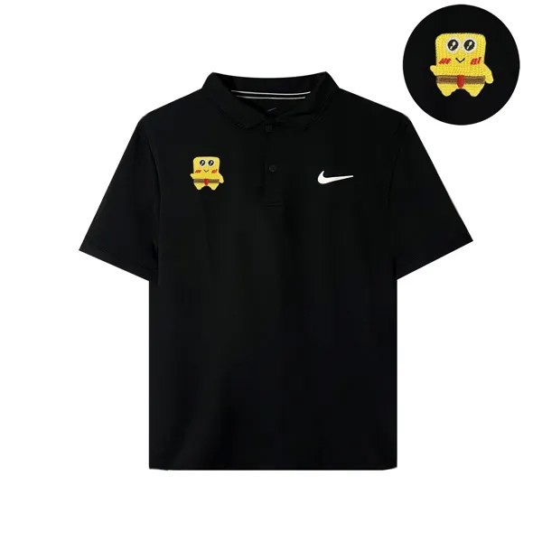 Рубашка поло Dri-FIT Victory унисекс черная Nike, черный
