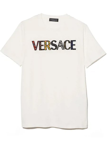 Versace Kids футболка с логотипом