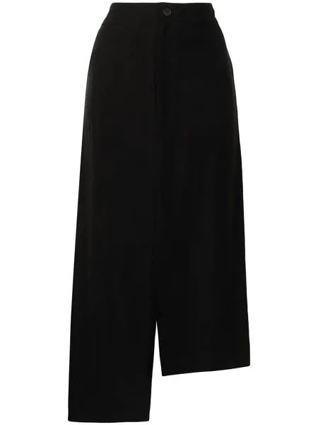 Yohji Yamamoto asymmetric hem skirt