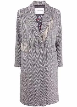 Ava Adore однобортное пальто с кисточками