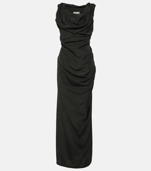 Платье миди ginnie с драпировкой Vivienne Westwood, черный