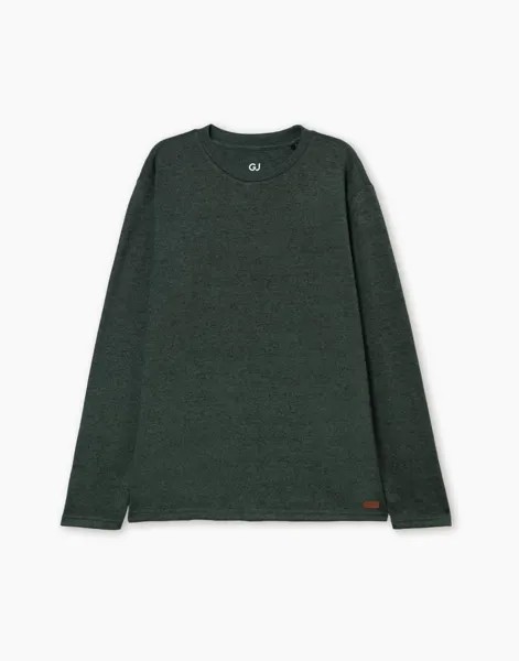 Лонгслив мужской Gloria Jeans BKT012670 зеленый XXL (56)
