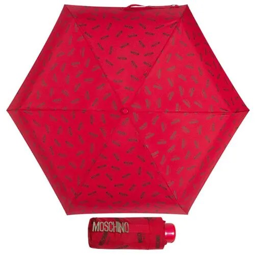 Зонт складной Moschino 8018-SUPERMINIC Logo Red