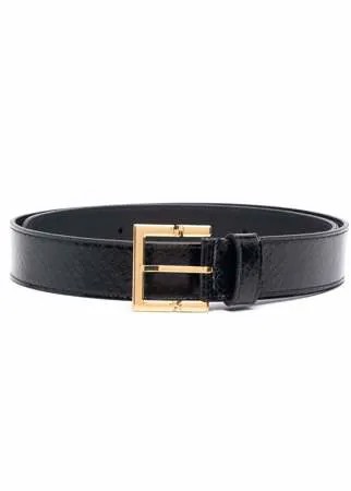 Saint Laurent ремень с тиснением под змеиную кожу