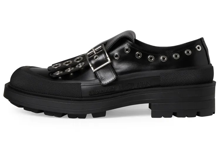 Туфли-монки с кисточками и пряжкой Alexander Mcqueen