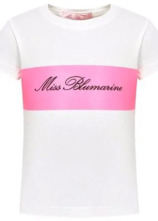 Футболка Blumarine, размер 110, кремовый/розовый