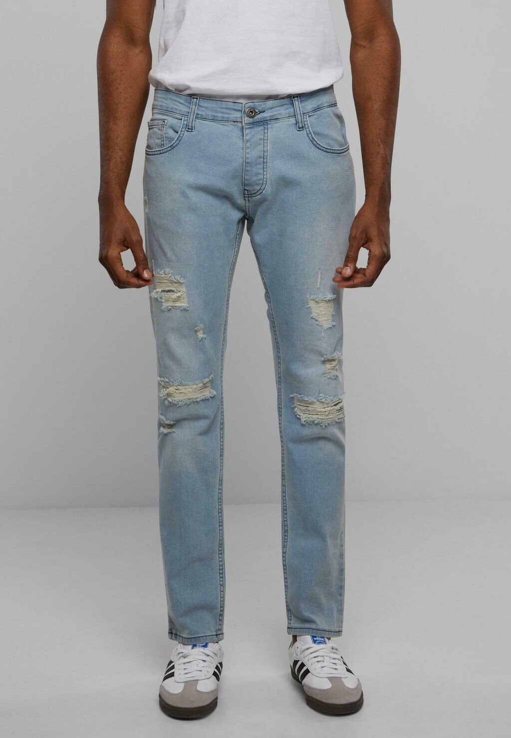 Джинсы скинни DESTROYED SLIM FIT 2Y Premium, синий