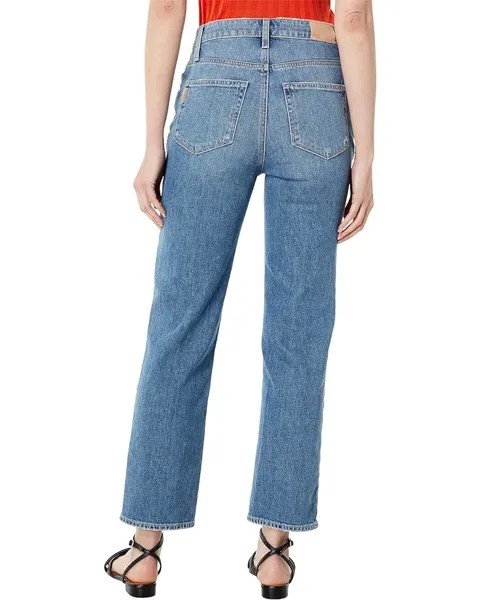 Джинсы Paige Sarah Straight Ankle w/ Exposed Buttonfly + Reverse Details in Magda Distressed, цвет Magda Distressed