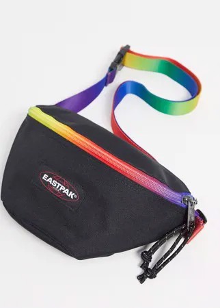 Черная сумка-кошелек с радужной отделкой Eastpak Springer x Pride-Многоцветный