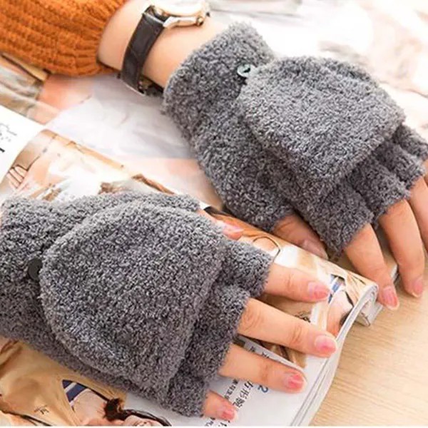 Мода Дамы Зимний Wrist Теплый Mittens Теплые перчатки