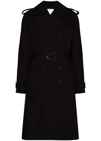 Bottega Veneta двубортный тренч с поясом