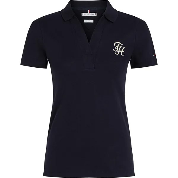Поло Tommy Hilfiger Script, синий