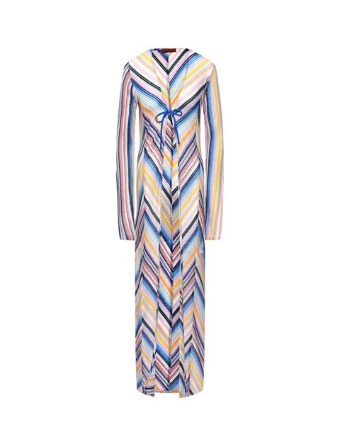 Кардиган в пол, принт зигзаги Missoni