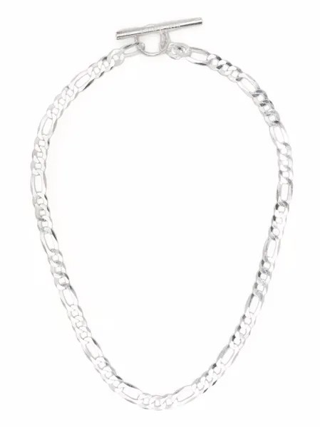 Loren Stewart sterling silver Figaro chain necklace