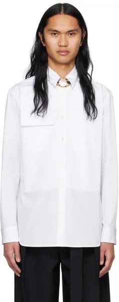 Белая рубашка с карманом Jil Sander