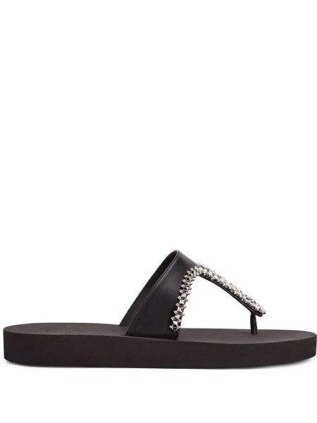 Giuseppe Zanotti вьетнамки с заклепками