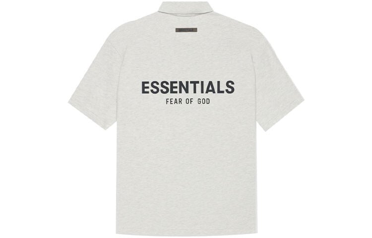 SS21 Поло Унисекс Овсянка Fear Of God Essentials, светло-бежевый