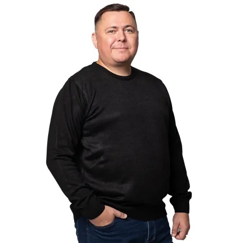 Пуловер Turhan, размер 4 XL, , черный
