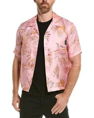 Мужская шелковая рубашка для боулинга Palm Angels Abstract Palms