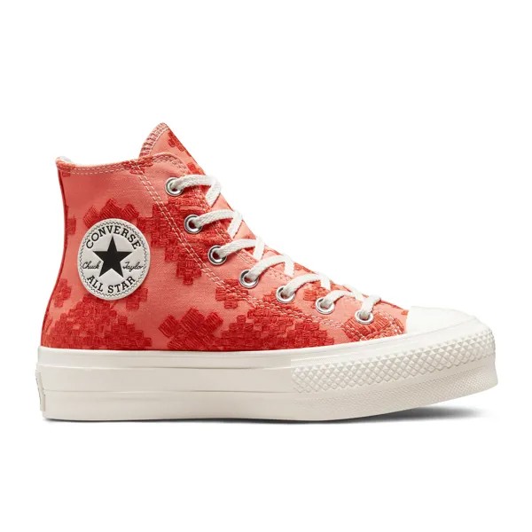 Converse Chuck Taylor All Star Lift Festival Broderie High Top Bright Madder