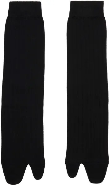 Черные носки-бутлеги Maison Margiela, цвет Black