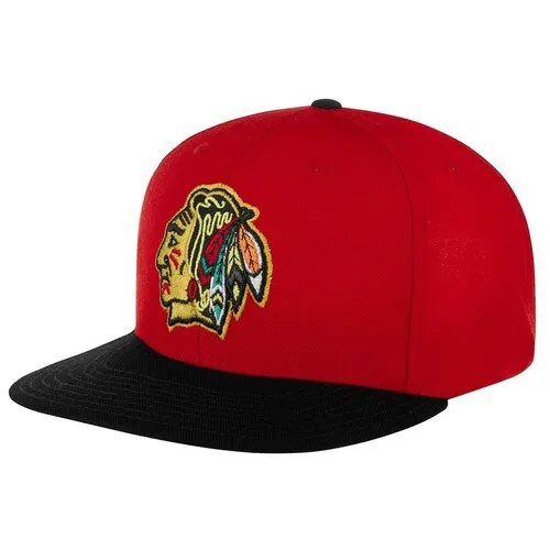 Бейсболка AMERICAN NEEDLE арт. 42692A-CBH Chicago Blackhawks Tradition NHL (красный / черный), размер UNI