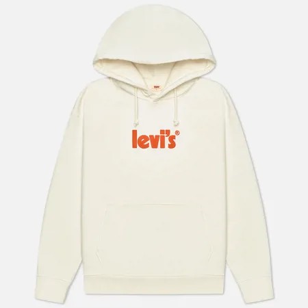 Женская толстовка Levi's Graphic Standard New Logo Hoodie, цвет бежевый, размер S