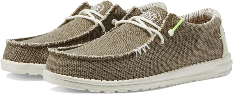 Кроссовки Wally Braided Slip-On Casual Shoes Hey Dude, цвет Fossil