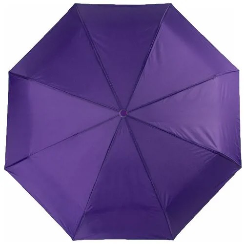 Женский автоматический зонт, с проявляющимся рисунком, система три сложения,купол 100 см(фиолетовый)