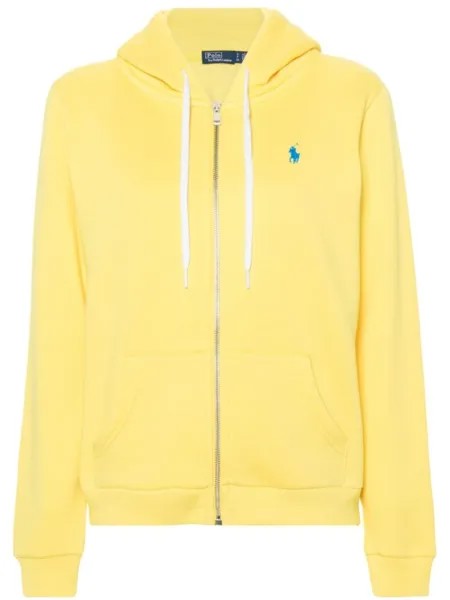 Polo Ralph Lauren худи Polo Pony на молнии, желтый
