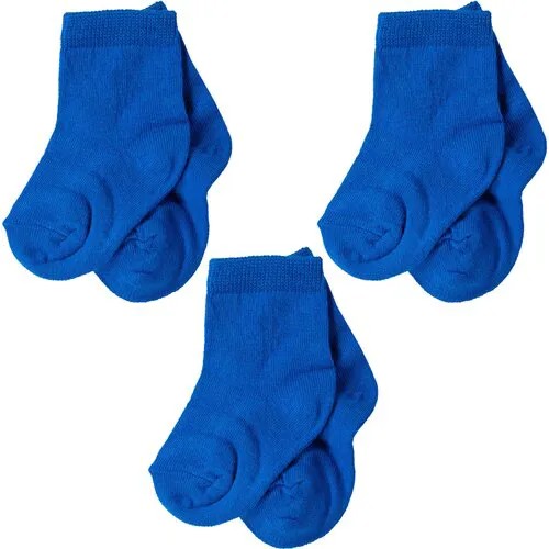 Носки Смоленская Чулочная Фабрика 3 пары, размер 12-14, синий