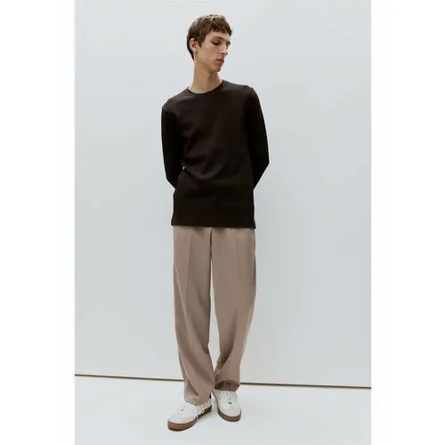 Лонгслив H&M, размер XL, , коричневый