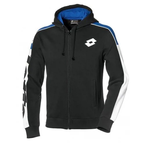 Толстовка Lotto Athletica LG Sweat FZ HD FL размер L, all black/pacific blue