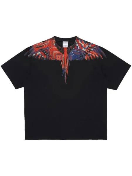 Marcelo Burlon County of Milan футболка Bandana Wings, черный